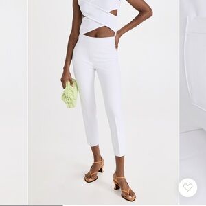 SPANX On The Go Ankle Slim Straight Pants - White